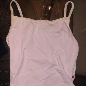 YUMIKO denise style VELVET trim WHITE XS front lined perfect condition high leg